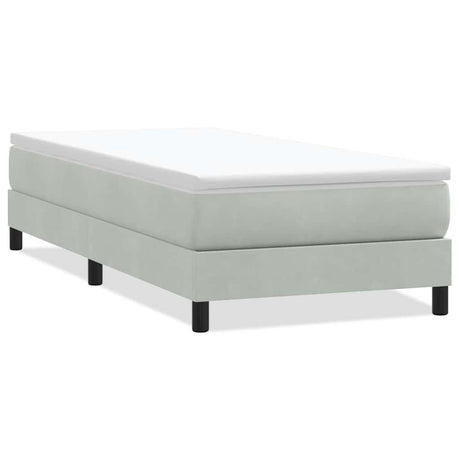 Vidaxl boxspring zonder matras fluweel lichtgrijs 100x210 cm