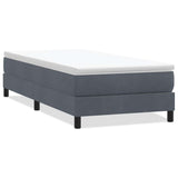 Vidaxl boxspring zonder matras fluweel donkergrijs 100x210 cm