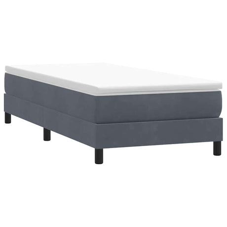 Vidaxl boxspring zonder matras fluweel donkergrijs 100x210 cm