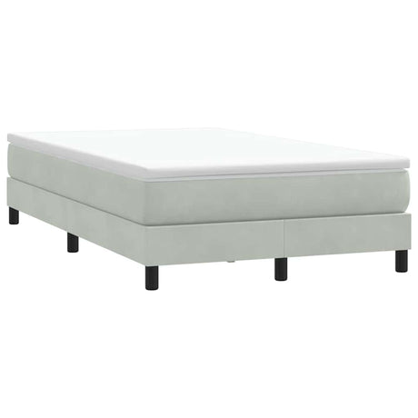 Vidaxl boxspring zonder matras fluweel lichtgrijs 120x210 cm