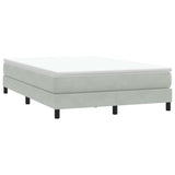 Vidaxl boxspring zonder matras fluweel lichtgrijs 140x210 cm