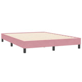 Vidaxl boxspring zonder matras fluweel roze 140x210 cm