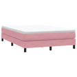 Vidaxl boxspring zonder matras fluweel roze 140x210 cm
