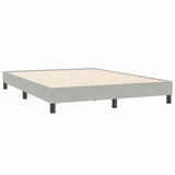 Vidaxl boxspring zonder matras fluweel lichtgrijs 160x210 cm