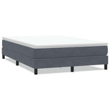 Vidaxl boxspring zonder matras fluweel donkergrijs 160x210 cm