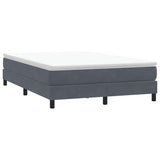 Vidaxl boxspring zonder matras fluweel donkergrijs 160x210 cm