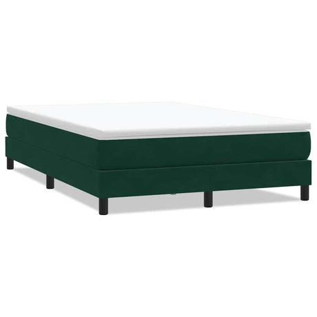 Vidaxl boxspring zonder matras fluweel donkergroen 160x210 cm