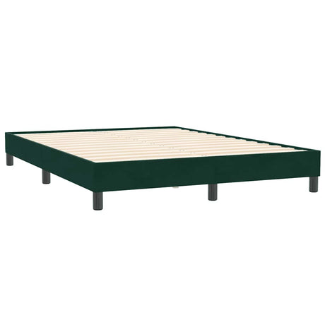 Vidaxl boxspring zonder matras fluweel donkergroen 160x210 cm