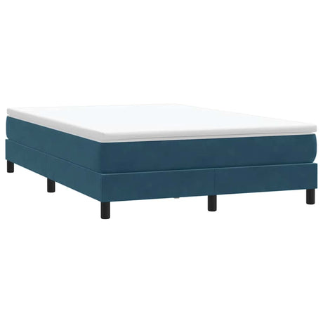 Vidaxl boxspring zonder matras fluweel donkerblauw 160x210 cm