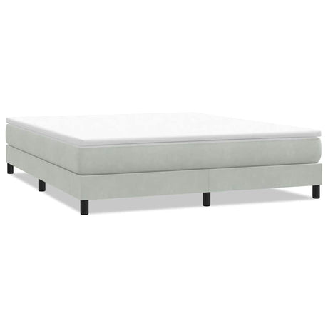 Vidaxl boxspring zonder matras fluweel lichtgrijs 180x210 cm