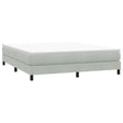 Vidaxl boxspring zonder matras fluweel lichtgrijs 180x210 cm