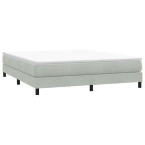 Vidaxl boxspring zonder matras fluweel lichtgrijs 180x210 cm