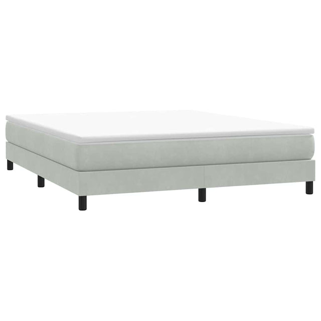 Vidaxl boxspring zonder matras fluweel lichtgrijs 180x210 cm