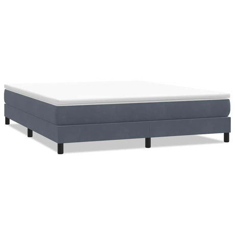 Vidaxl boxspring zonder matras fluweel donkergrijs 180x210 cm