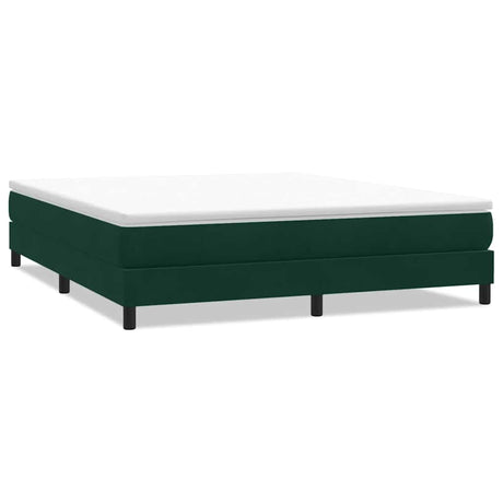 Vidaxl boxspring zonder matras fluweel donkergroen 180x210 cm