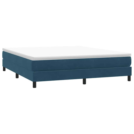 Vidaxl boxspring zonder matras fluweel donkerblauw 180x210 cm