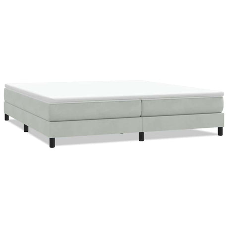 Vidaxl boxspring zonder matras fluweel lichtgrijs 200x210 cm