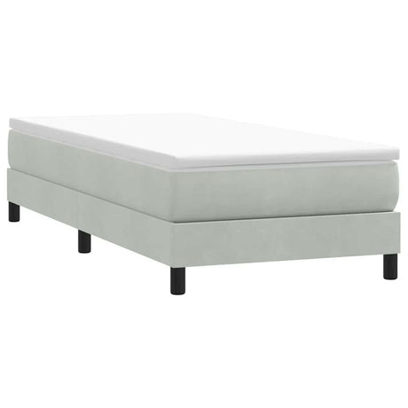 Vidaxl boxspring zonder matras fluweel lichtgrijs 80x220 cm