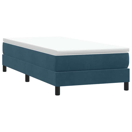 Vidaxl boxspring zonder matras fluweel donkerblauw 80x220 cm