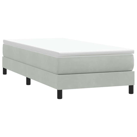 Vidaxl boxspring zonder matras fluweel lichtgrijs 90x220 cm