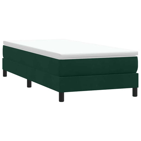 Vidaxl boxspring zonder matras fluweel donkergroen 90x220 cm