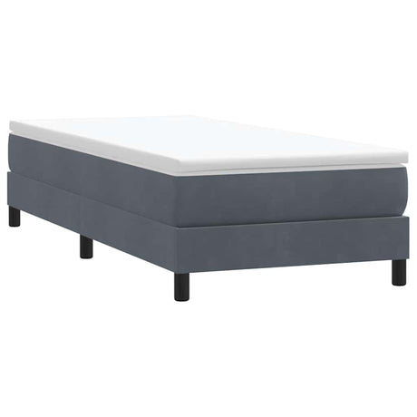 Vidaxl boxspring zonder matras fluweel donkergrijs 100x220 cm