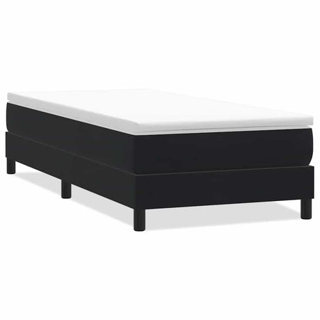 Vidaxl boxspring zonder matras fluweel zwart 100x220 cm