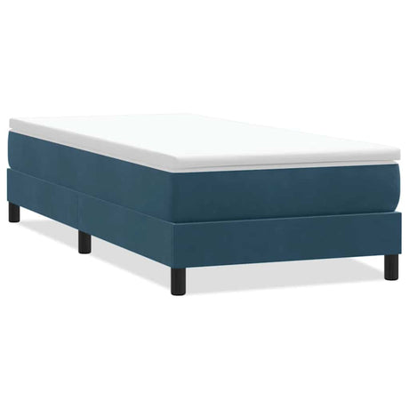 Vidaxl boxspring zonder matras fluweel donkerblauw 100x220 cm
