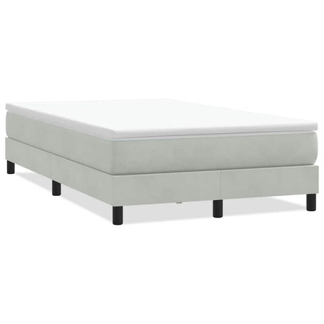 Vidaxl boxspring zonder matras fluweel lichtgrijs 120x220 cm