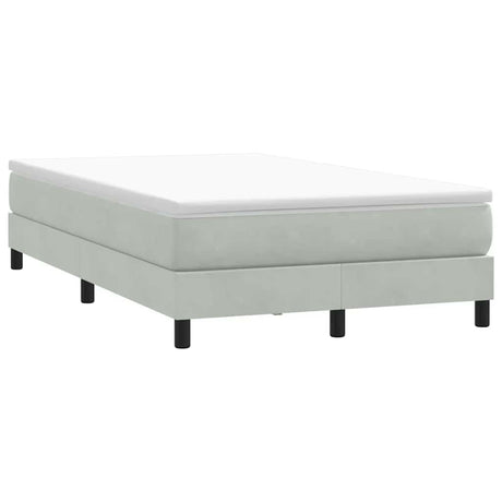 Vidaxl boxspring zonder matras fluweel lichtgrijs 120x220 cm