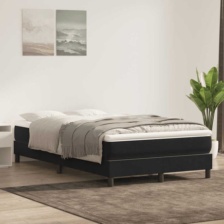 Vidaxl boxspring zonder matras fluweel zwart 120x220 cm