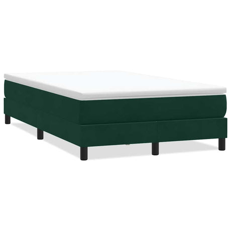 Vidaxl boxspring zonder matras fluweel donkergroen 120x220 cm