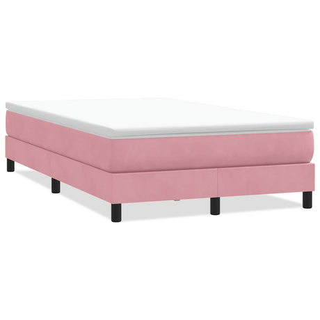 Vidaxl boxspring zonder matras fluweel roze 120x220 cm