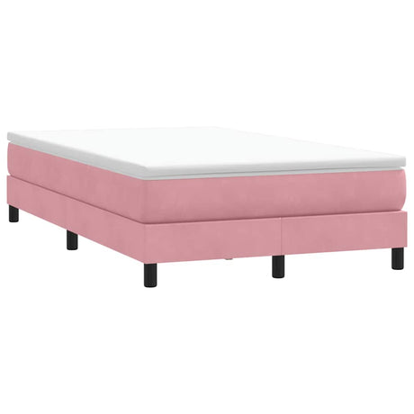 Vidaxl boxspring zonder matras fluweel roze 120x220 cm