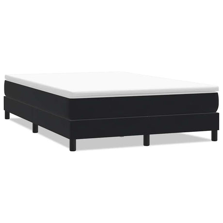 Vidaxl boxspring zonder matras fluweel zwart 140x220 cm
