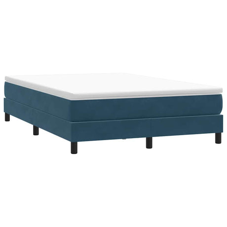 Vidaxl boxspring zonder matras fluweel donkerblauw 140x220 cm