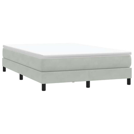 Vidaxl boxspring zonder matras fluweel lichtgrijs 160x220 cm