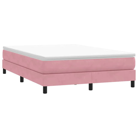 Vidaxl boxspring zonder matras fluweel roze 160x220 cm