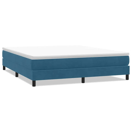 Vidaxl boxspringbed zonder matras 180x220 cm fluweel donkerblauw