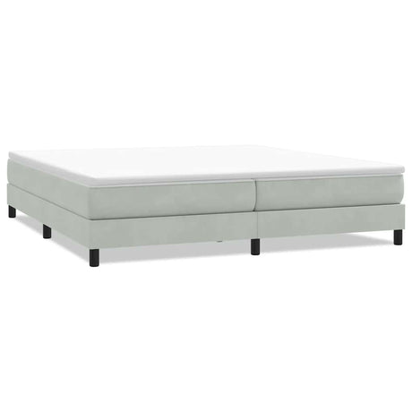 Vidaxl boxspring zonder matras fluweel lichtgrijs 200x220 cm