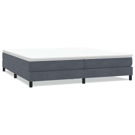 Vidaxl boxspring zonder matras fluweel donkergrijs 200x220 cm