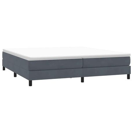 Vidaxl boxspring zonder matras fluweel donkergrijs 200x220 cm