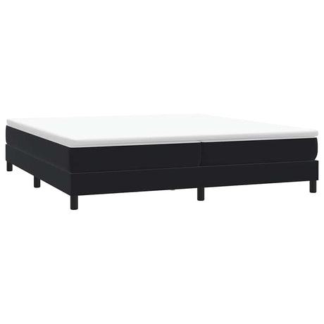Vidaxl boxspring zonder matras fluweel zwart 200x220 cm