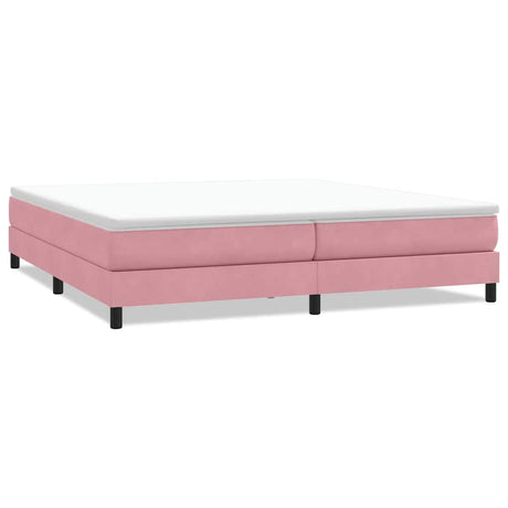 Vidaxl boxspring zonder matras fluweel roze 200x220 cm