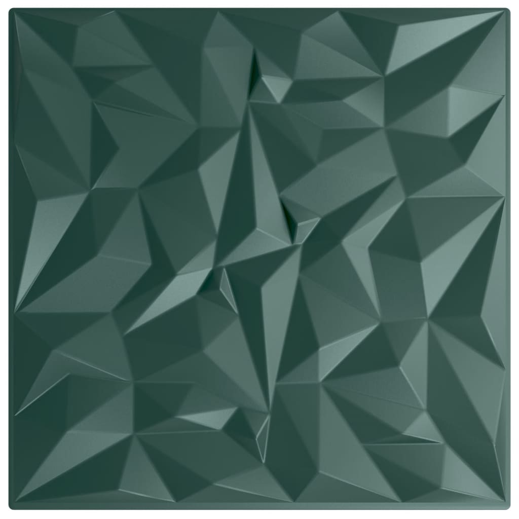 VidaXL 12 Stück Wandpaneele Amethyst 3 m² 50x50 cm XPS Grün