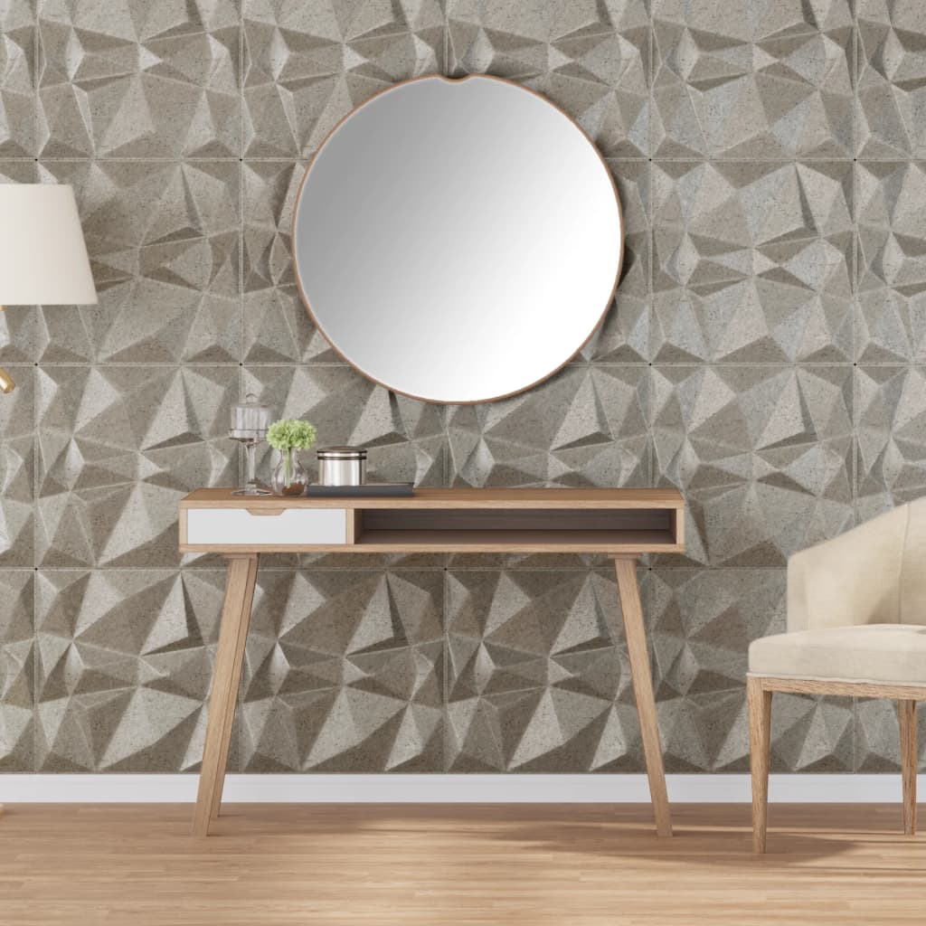 Vidaxx 12 Stück Wandpaneele Diamant 3 m² 50x50 cm XPS Beton
