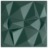 Vidaxx 12 Stück Wandpaneele Diamant 3 m² 50x50 cm XPS grün
