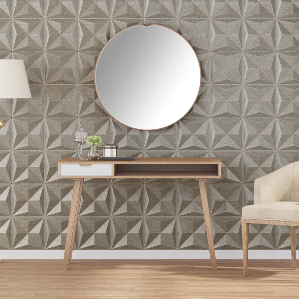 Vidaxx 48 Stück Wandpaneele Origami 12 m² 50x50 cm XPS-Beton