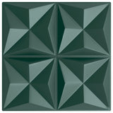 Vidaxx 12 Stück Wandpaneele Origami 3 m² 50x50 cm XPS grün