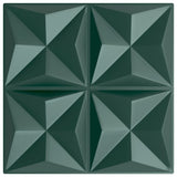Vidaxx 24 Stück Wandpaneele Origami 6 m² 50x50 cm XPS grün